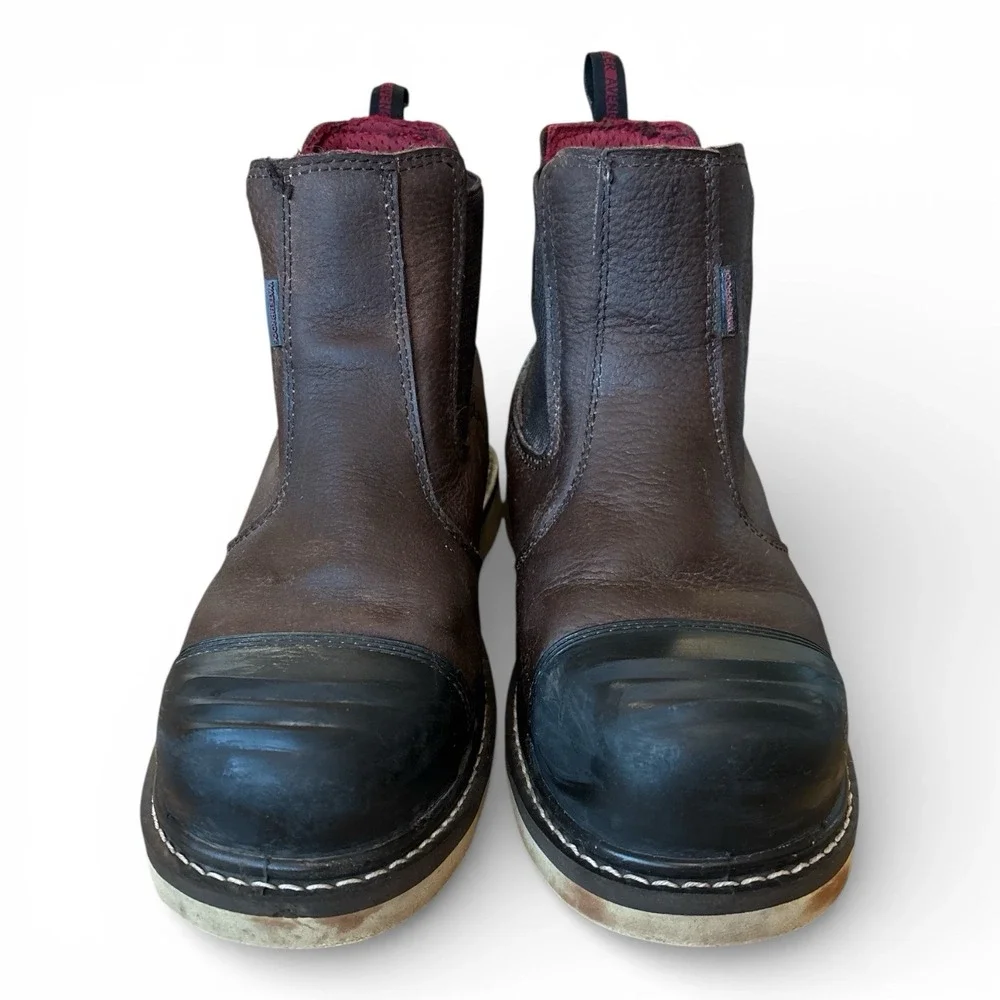 Avenger Romeo Wedge Steel Toe Work Boots, ASTM, Men's Size 11.5